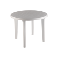 Стол пластиковый арт.ЭП 013624 круглый (белый)