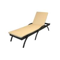 Лежак Риччи арт.7023-МБ2025, ротанг искусственный (коричневый) "Garden story"