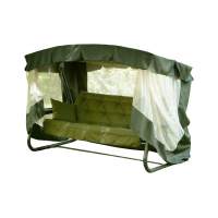 Качели садовые 4-х местные Саванна ткань папермун арт.с1451