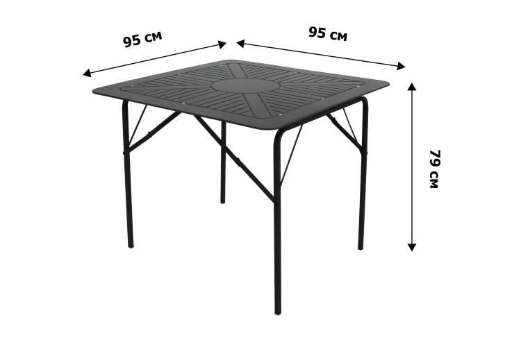 Набор мебели Бистро арт.KA6273+КА6280 коричневый, квадратный стол ( 4 кресла)-10