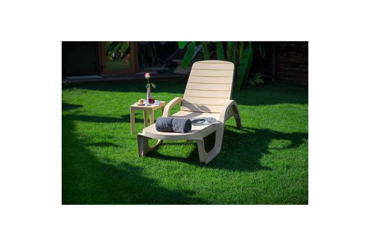 Лежак Прованс арт.ЭП 136103бж, пластик (бежевый)-2