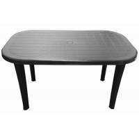Стол пластиковый арт.ЭП 391695 овальный (серый)