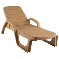 Лежак Прованс арт.ЭП 136103бж, пластик (бежевый)