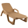 Лежак Прованс арт.ЭП 136103бж, пластик (бежевый)