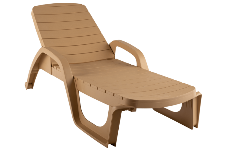 Лежак Прованс арт.ЭП 136103бж, пластик (бежевый)