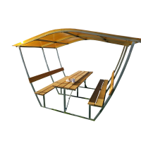 Каркас беседки Тюльпан арт.0015638 (без СПК) + доски + крепеж