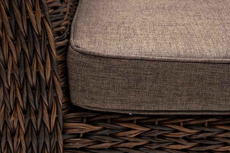 "Капучино" кресло из искусственного ротанга (гиацинт), цвет коричневый-4