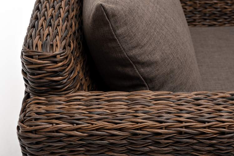 "Капучино" кресло из искусственного ротанга (гиацинт), цвет коричневый-9