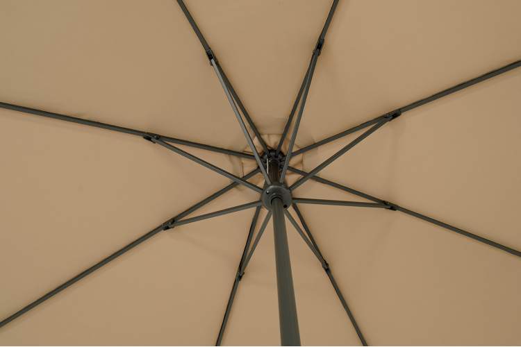 "Джулия" зонт садовый 3х3м на центральной опоре, тент бежевый-1