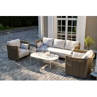 "Аликанте" лаунж-зона из искусственного ротанга, цвет соломенный "Аликанте" лаунж-зона из искусственного ротанга, цвет соломенный