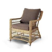  Гранд Латте  кресло из искусственного ротанга, цвет соломенный