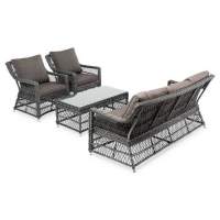 Гранд Латте  лаунж-зона из искусственного ротанга, цвет графит  Гранд Латте  лаунж-зона из искусственного ротанга, цвет графит