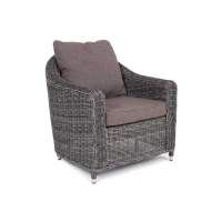  Кон Панна  кресло из искусственного ротанга, цвет графит