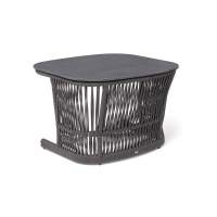 "Лугано" журнальный стол 76х76 H55 см из HPL, цвет "серый гранит"