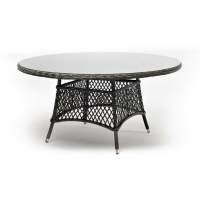  Эспрессо  плетеный круглый стол, диаметр 150 см, цвет графит