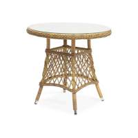  Эспрессо  плетеный круглый стол, диаметр 80 см, цвет соломенный