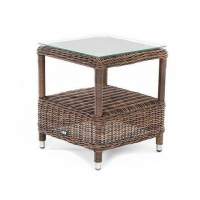 Форио  столик кофейный из искусственного ротанга, цвет коричневый  Форио  столик кофейный из искусственного ротанга, цвет коричневый