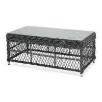 Гранд Латте  стол журнальный из искусственного ротанга, цвет графит в гостиную  Гранд Латте  стол журнальный из искусственного ротанга, цвет графит в гостиную