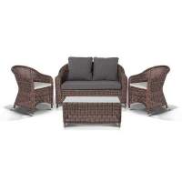 Кон Панна С  лаунж зона из искусственного ротанга, цвет коричневый  Кон Панна С  лаунж зона из искусственного ротанга, цвет коричневый