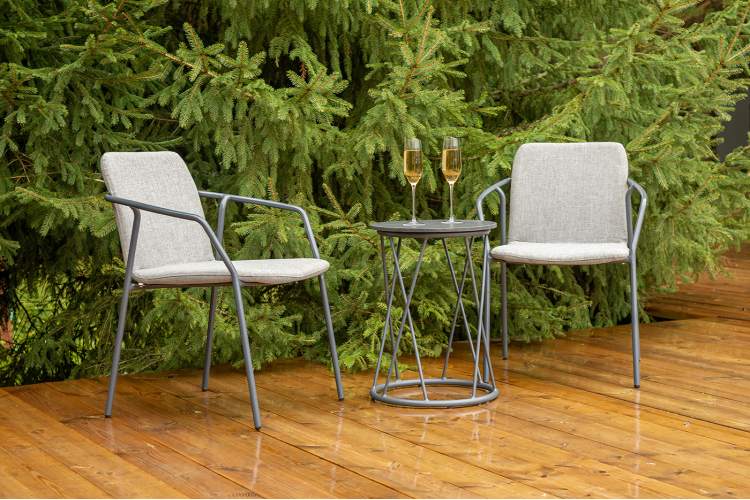 "Марокко" кофейный комплект из алюминия, цвет темно-серый-4