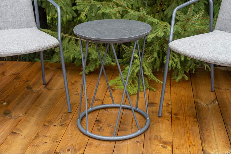 "Марокко" кофейный комплект из алюминия, цвет темно-серый-10