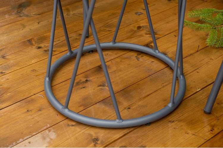 "Марокко" кофейный комплект из алюминия, цвет темно-серый-12