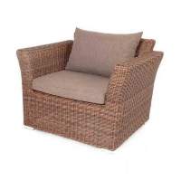  Капучино  кресло из искусственного ротанга, цвет коричневый