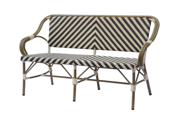 "Кабри" диван двухместный плетенный из искусственного ротанга, цвет бежево-коричневый