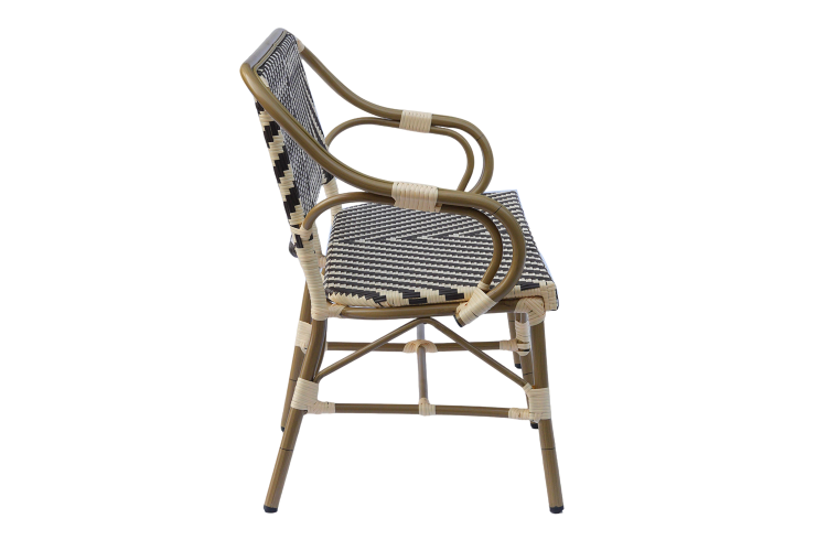 "Кабри" диван двухместный плетенный из искусственного ротанга, цвет бежево-коричневый-2