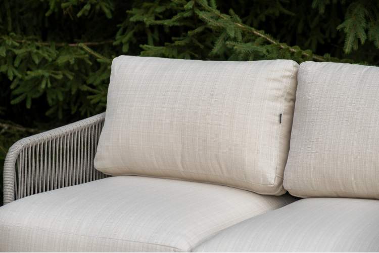 "Альбано" лаунж-зона 5-местная плетеная из роупа (веревки), каркас алюминиевый светло-серый, роуп серый меланж-8