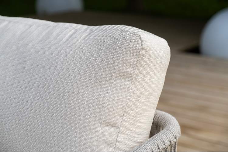 "Альбано" лаунж-зона 5-местная плетеная из роупа (веревки), каркас алюминиевый светло-серый, роуп серый меланж-10