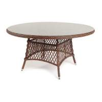  Эспрессо  плетеный круглый стол, диаметр 150 см, цвет коричневый