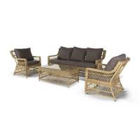  Гранд Латте  лаунж-зона из искусственного ротанга, цвет соломенный