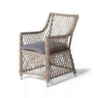  Латте  плетеное кресло из искусственного ротанга, цвет соломенный