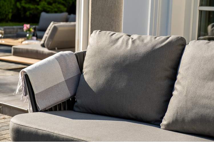 "Флоренция" лаунж-зона из искусственного ротанга, цвет графит-11