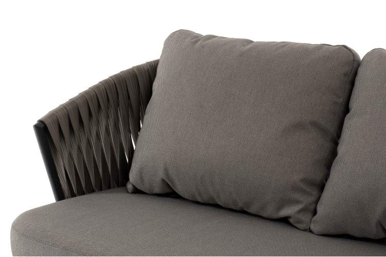 "Флоренция" лаунж-зона из искусственного ротанга, цвет графит-28