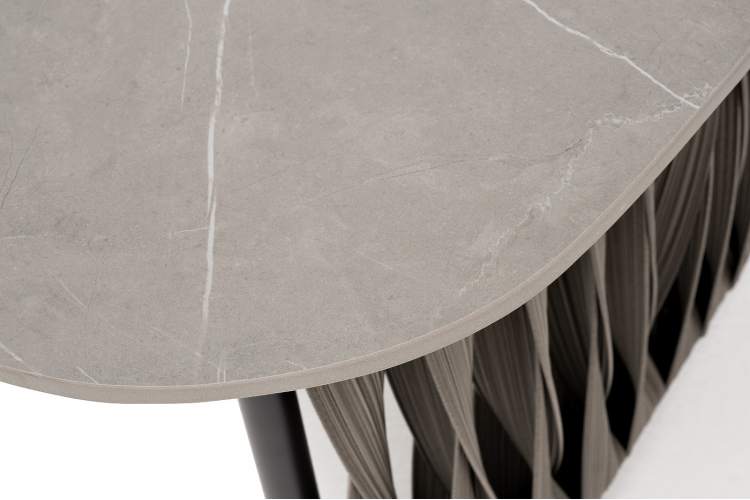 "Флоренция" лаунж-зона из искусственного ротанга, цвет графит-34