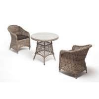  Эспрессо–80 R  обеденная группа плетеная, цвет бежевый
