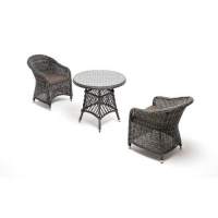  Эспрессо–80 R  обеденная группа плетеная, цвет графит