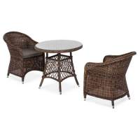  Эспрессо–80 R  обеденная группа плетеная, цвет коричневый