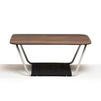 "Глория" журнальный стол 90х60см из HPL, цвет "дуб"