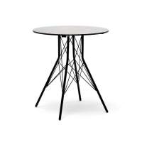 "Конте" интерьерный стол из HPL круглый Ø70см, цвет "серый гранит"