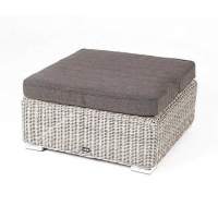  Лунго  плетенная оттоманка с подушкой, цвет бежевый