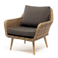 "Прованс" кресло из искусственного ротанга, цвет соломенный