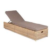  Рим  шезлонг с подушкой, цвет соломенный