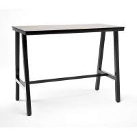 "Рио" стол барный из HPL 140х70см, H110, цвет столешницы "серый гранит"