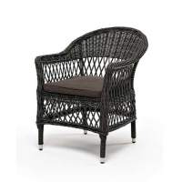 "Сицилия" плетеный стул из искусственного ротанга, цвет графит