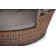 "Стильяно" плетеная кровать круглая, цвет коричневый