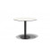 "Каффе" интерьерный стол из HPL круглый Ø63см, цвет молочный