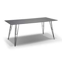 "Руссо" обеденный стол из HPL 150х80см, цвет серый гранит